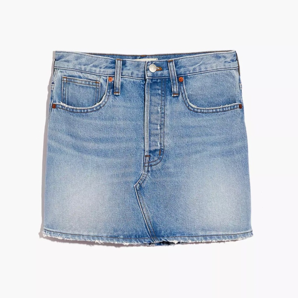 NEW Madewell Rigid Denim Relaxed Mini Skirt w/ tag